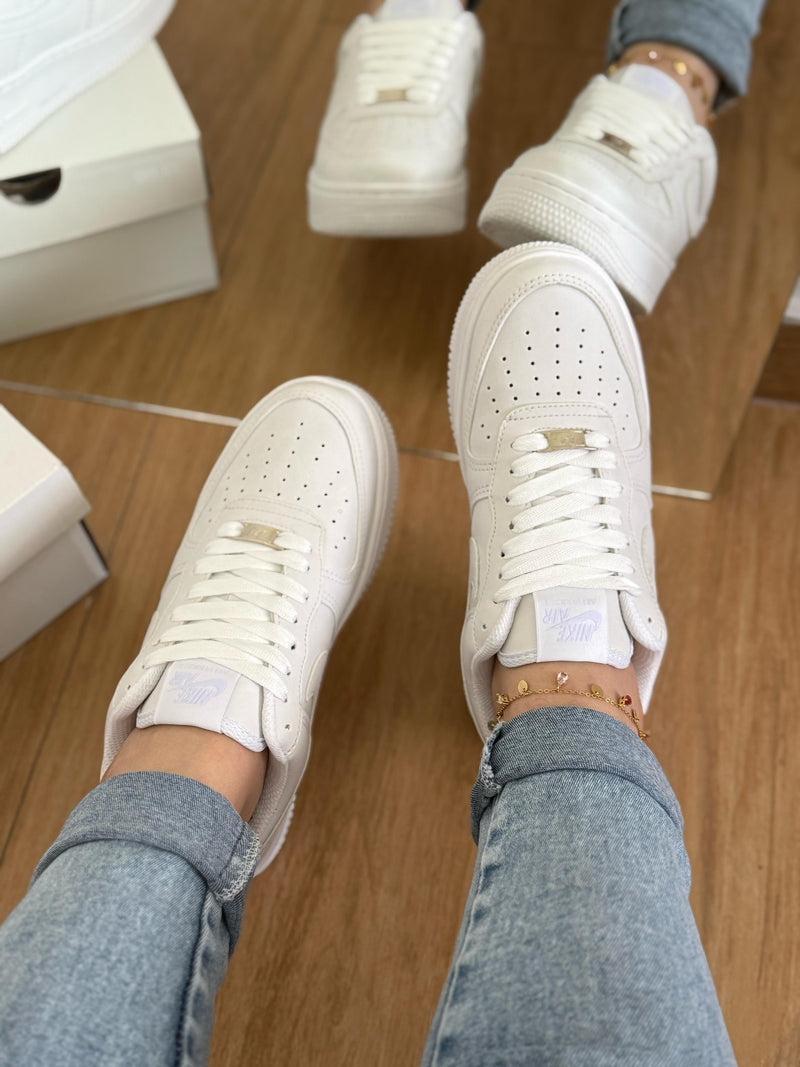 Tênis Unissex Air force 1 Branco Premium
